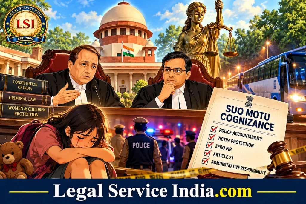 Delhi-NCR Rape Cases: Supreme Court Suo Motu Cognisance, Police Accountability & Article 21 Supreme Court suo motu cognizance Delhi-NCR rape cases