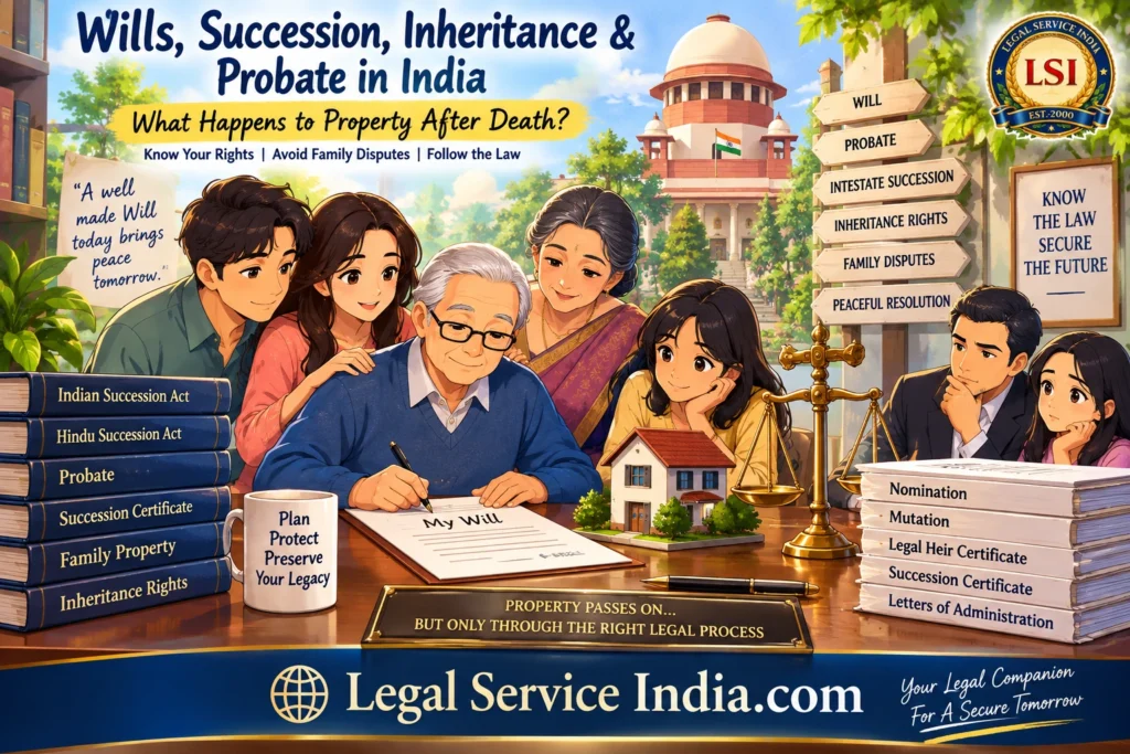 Wills, Succession, Inheritance & Probate in India: Complete 2026 Guide Wills, Succession, Inheritance and Probate in India