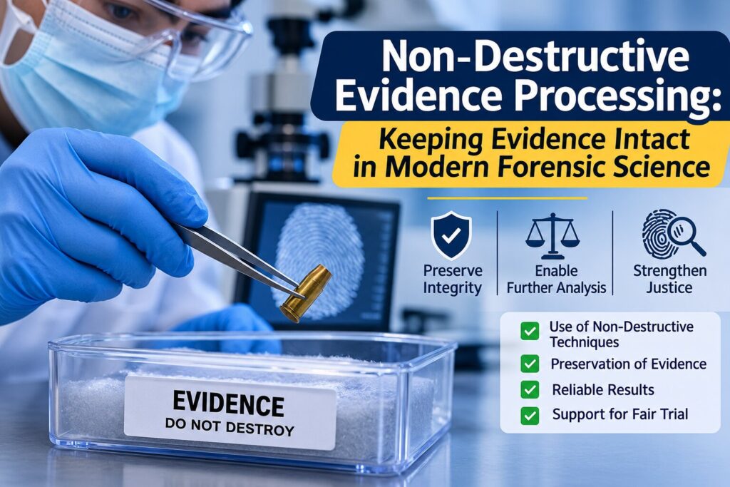 Non-Destructive Evidence Processing: Keeping Evidence Intact in Modern Forensic Science Non-destructive evidence processing