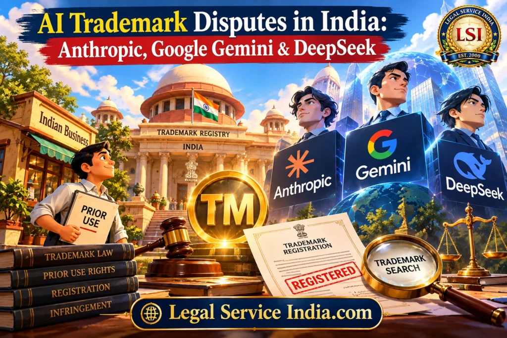 AI Trademark Disputes in India: Anthropic, Google Gemini & DeepSeek AI trademark disputes in India