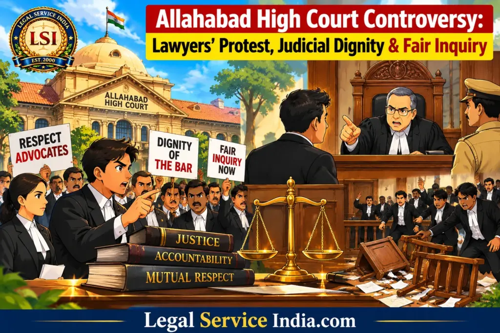 Allahabad High Court Controversy: Lawyers’ Protest, Judicial Dignity & Fair Inquiry Allahabad High Court controversy