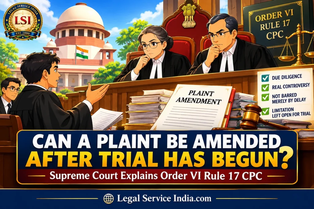Amendment Of Plaint After Trial Begins