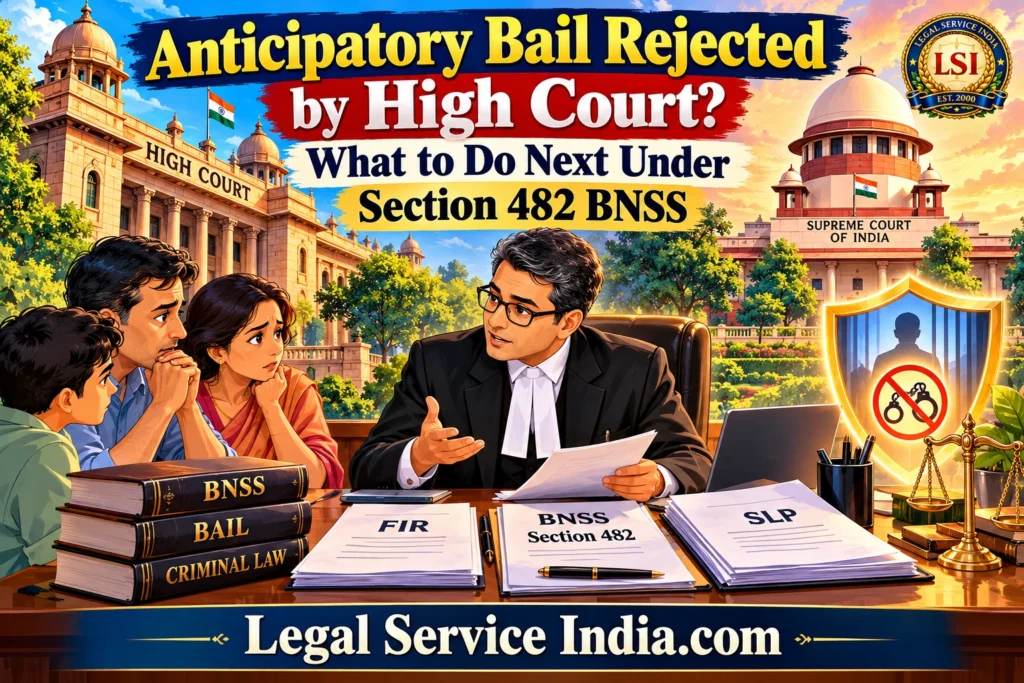 Anticipatory Bail Rejected by High Court? What to Do Next Under Section 482 BNSS anticipatory bail rejected by High Court