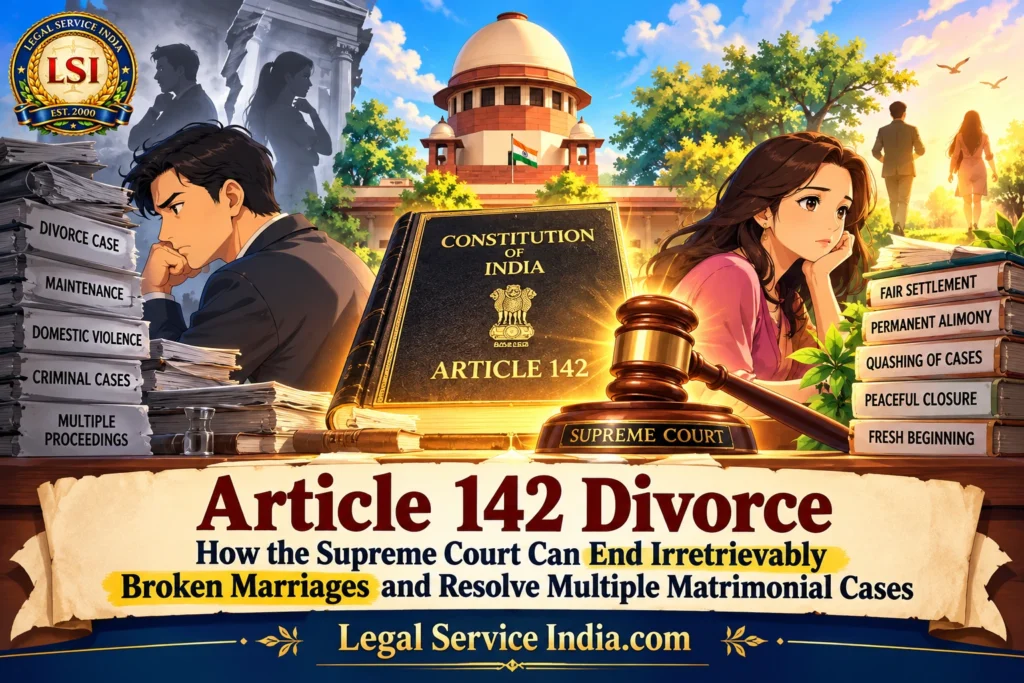 Article 142 Divorce: Supreme Court Powers & Legal Remedies in India Article 142 divorce