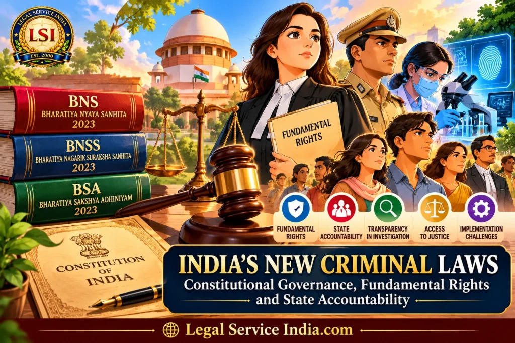 Constitutional Governance under India’s New Criminal Laws: Assessing State Accountability through BNS, BNSS and BSA New criminal laws in India