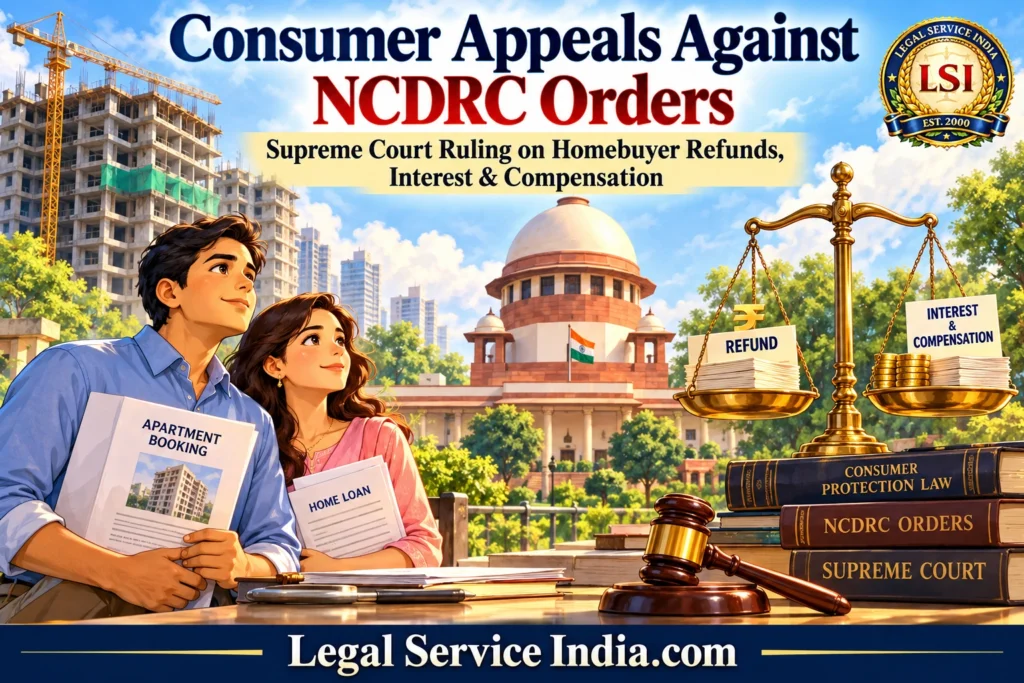 Consumer Appeals Against NCDRC Orders: Supreme Court Ruling on Refunds Consumer Appeals Against NCDRC Orders