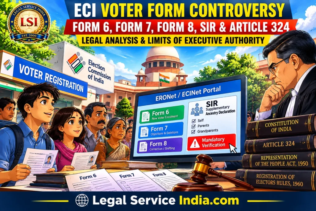 ECI Voter Form Controversy: Form 6, SIR & Article 324 Powers Explained ECI voter form controversy