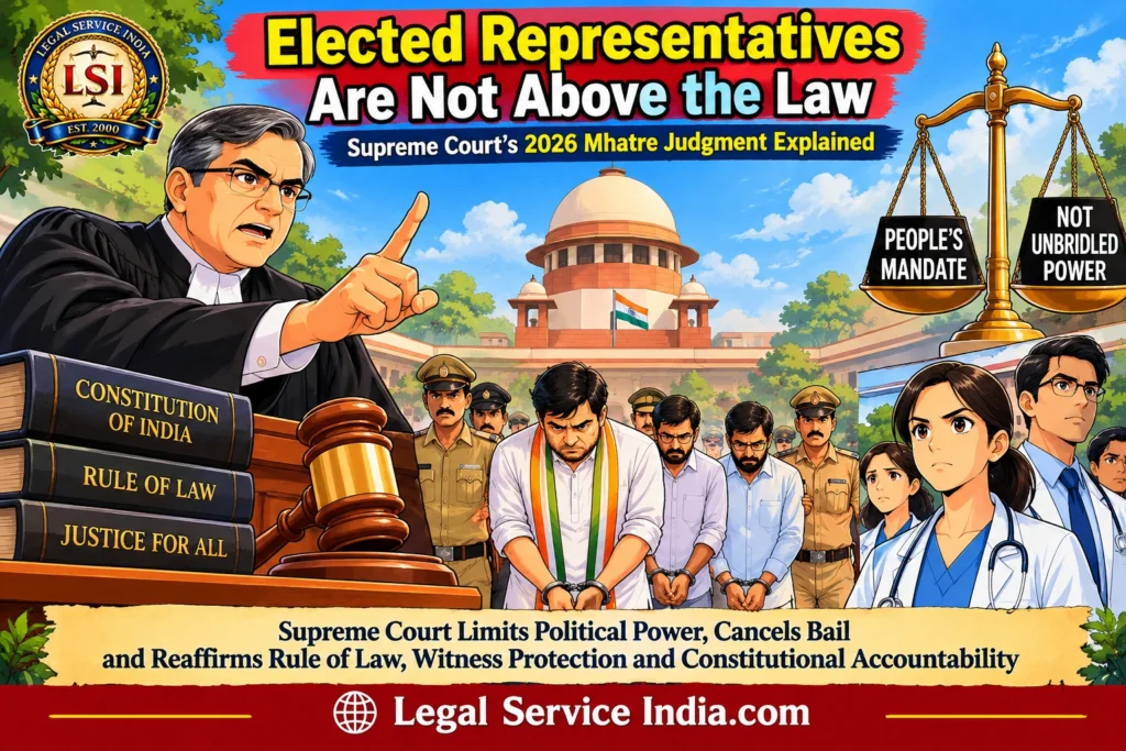 Elected Representatives Are Not Above the Law: Supreme Court’s 2026 Mhatre Judgement Explained elected representatives above the law