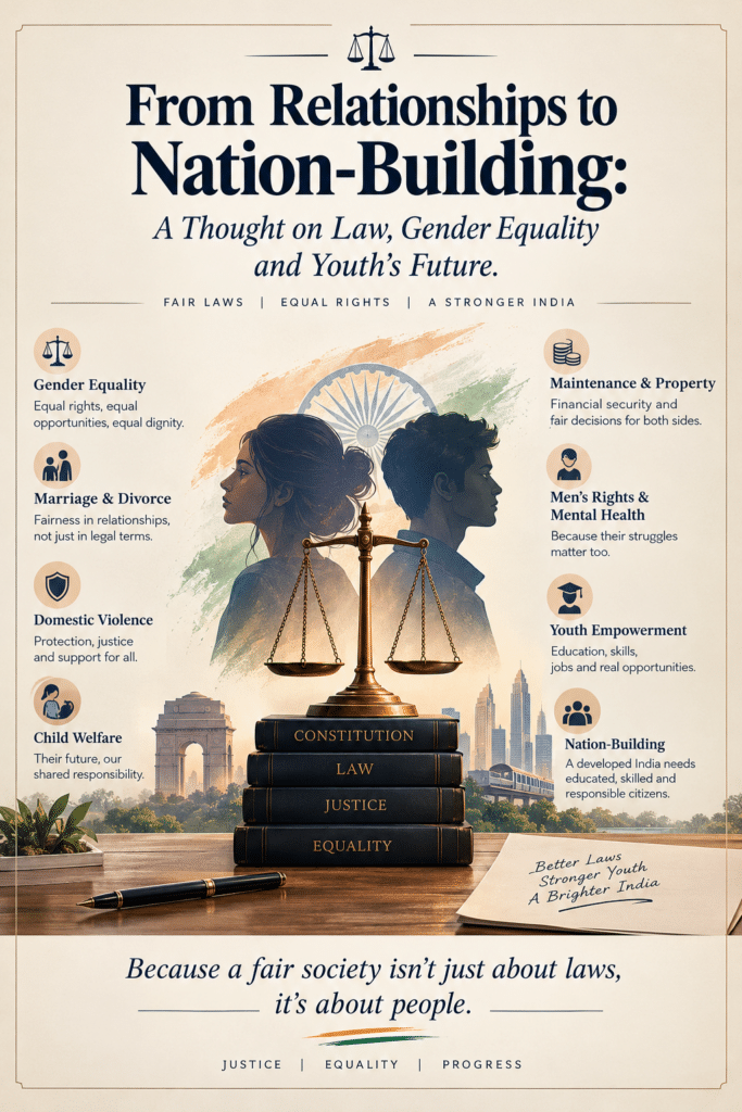 From Relationships to Nation-Building: A Thought on Law, Gender Equality and Youth’s Future Gender Equality in India
