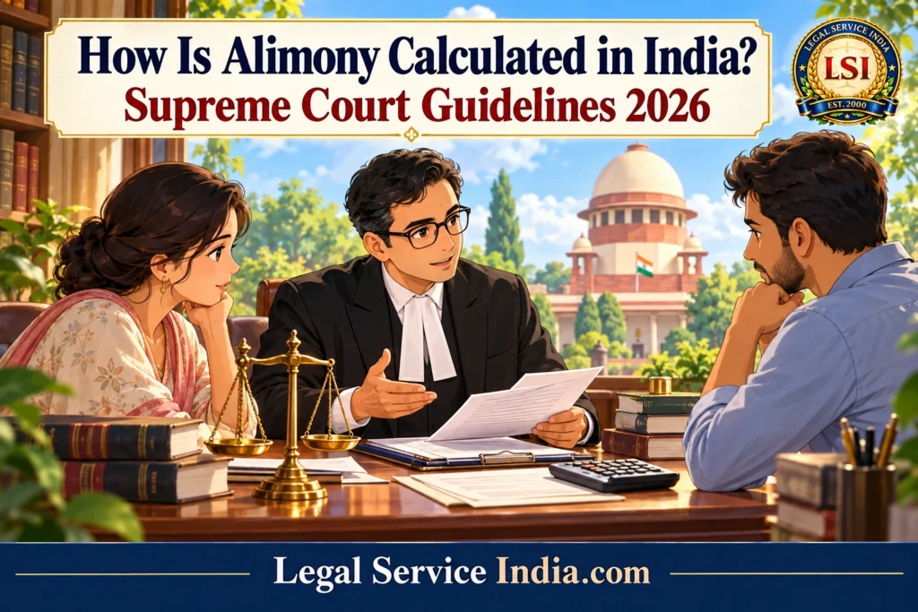 How is alimony calculated in India