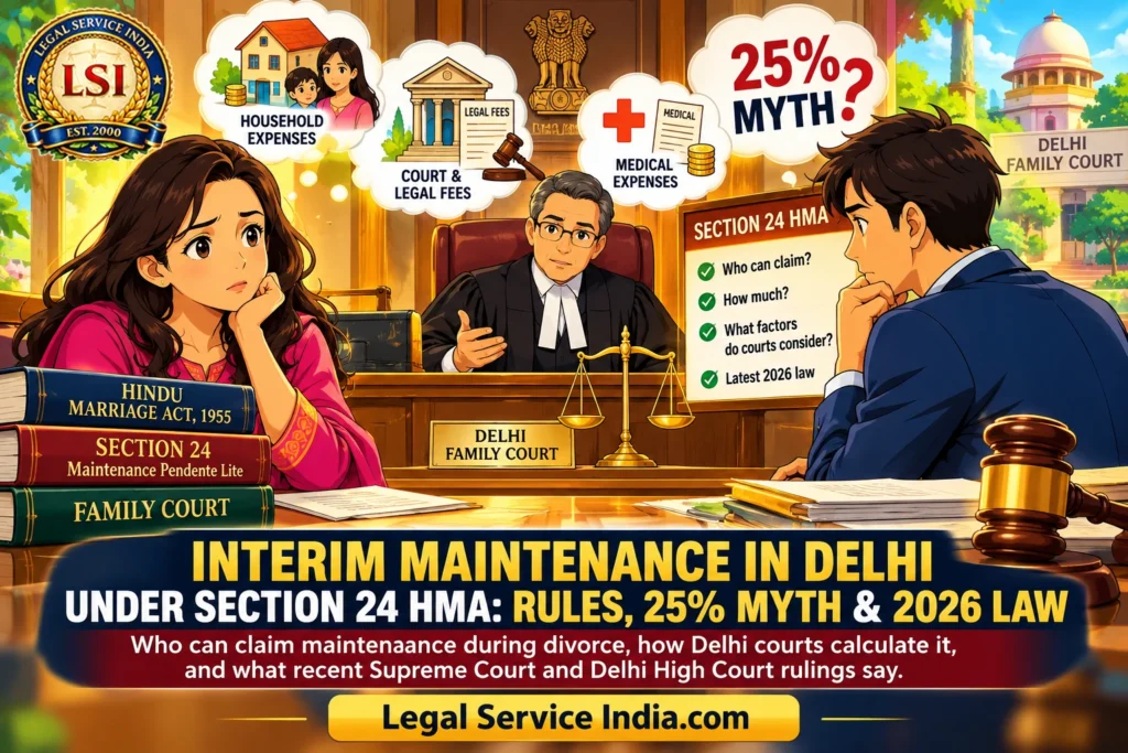 interim maintenance in Delhi