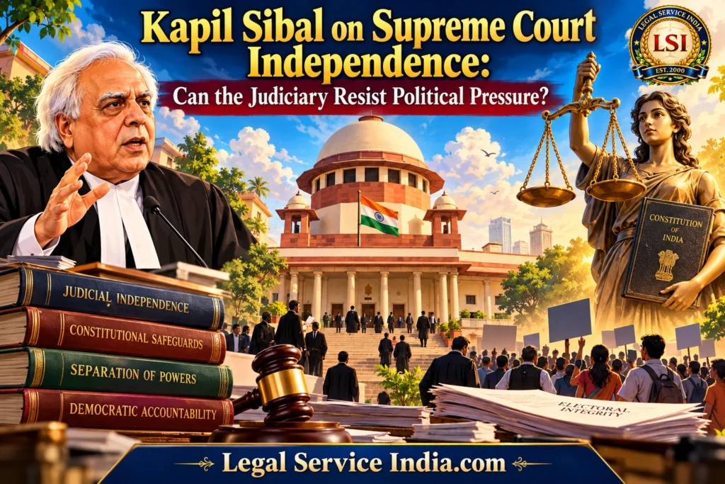 Kapil Sibal on Supreme Court Independence: Can the Judiciary Resist Political Pressure? Kapil Sibal on Supreme Court independence
