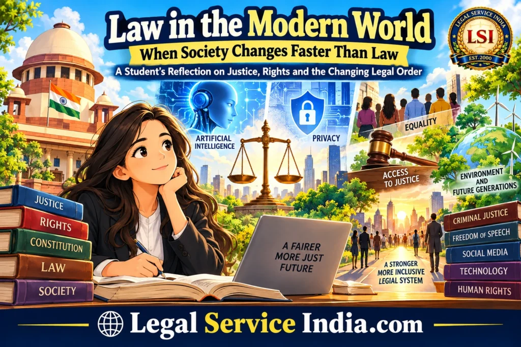 Law in the Modern World: How Law Must Change With Society Law in the Modern World