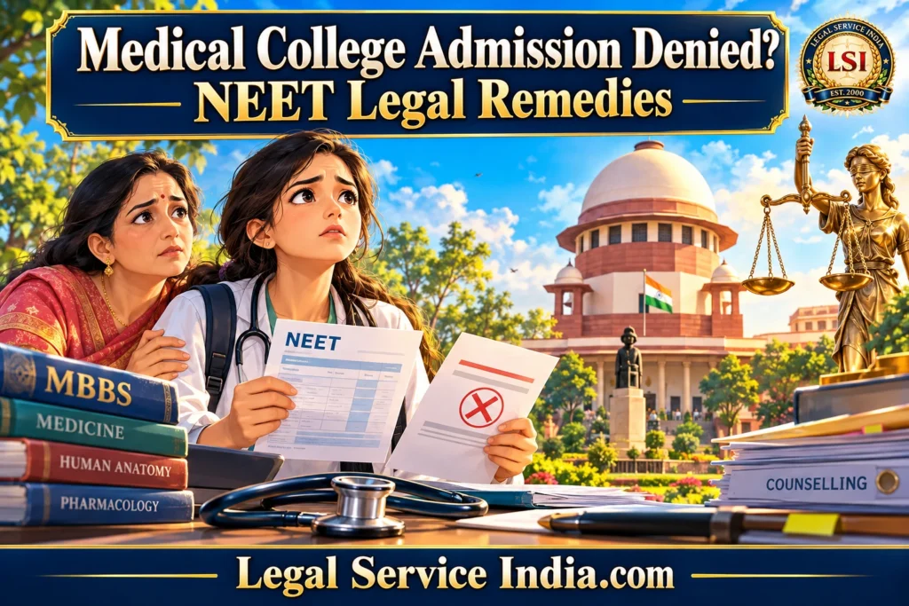 Medical College Admission Denied? NEET Counselling Disputes and Your Right to Approach the Supreme Court Medical college admission denied