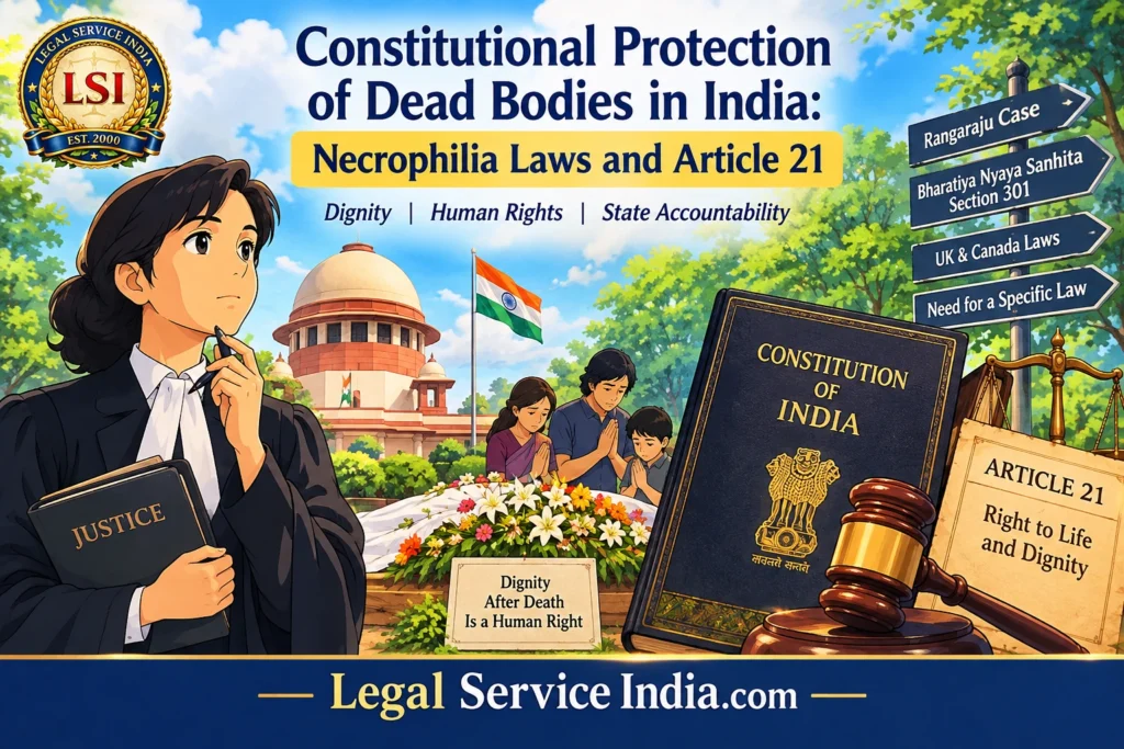 Constitutional Governance and State Responsibility for the Protection of Dead Bodies in India: Addressing the Need for Laws on Necrophilia Necrophilia laws in India