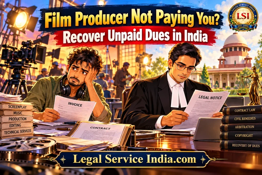 Film Producer Not Paying You? Recover Unpaid Dues in India Recover unpaid dues from film producer in India