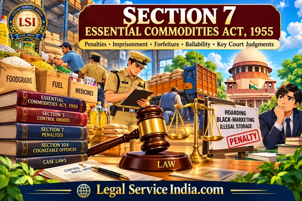 Penalties and Judicial Principles Under Section 7 of the Essential Commodities Act, 1955 Section 7 Essential Commodities Act, 1955