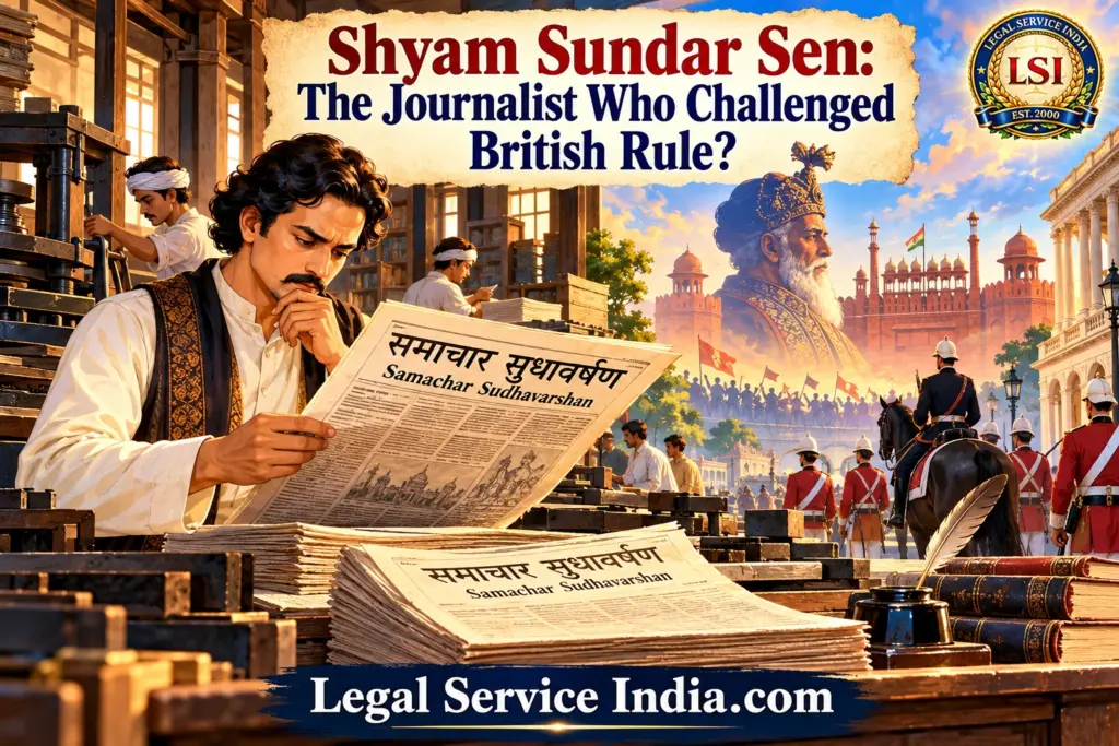 Shyam Sundar Sen: The Forgotten Journalist, Samachar Sudhavarshan and the British Crackdown on the Indian Press Shyam Sundar Sen