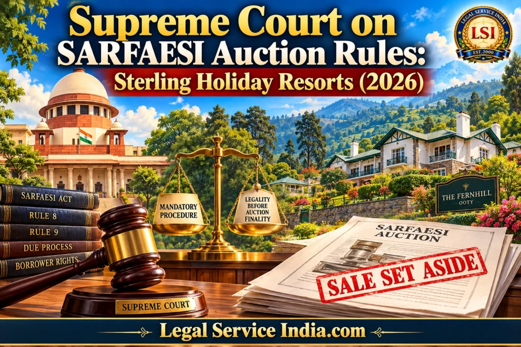 Supreme Court SARFAESI auction judgment 2026